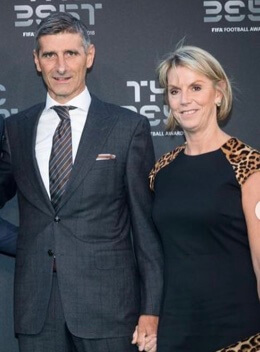Gitte Courtois with her husband, Thierry Courtois.